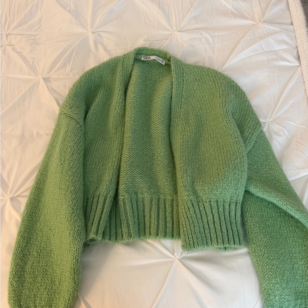 Zara Mint Green Women's Cardigan